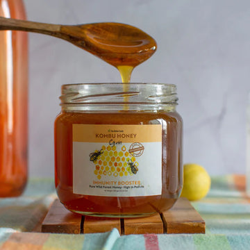 Pure Kombu Honey Single Origin (Unprocessed Honey With High Pollen Content)-350 gm