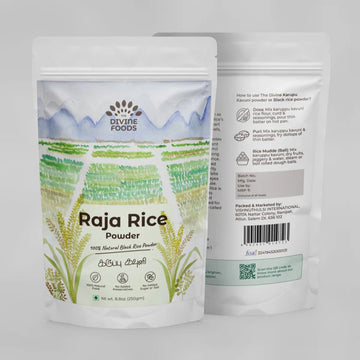Raja Rice Porridge Mix Karuppu Kavuni Kanji for (Weight loss and for Diabetes care 250 Gm)