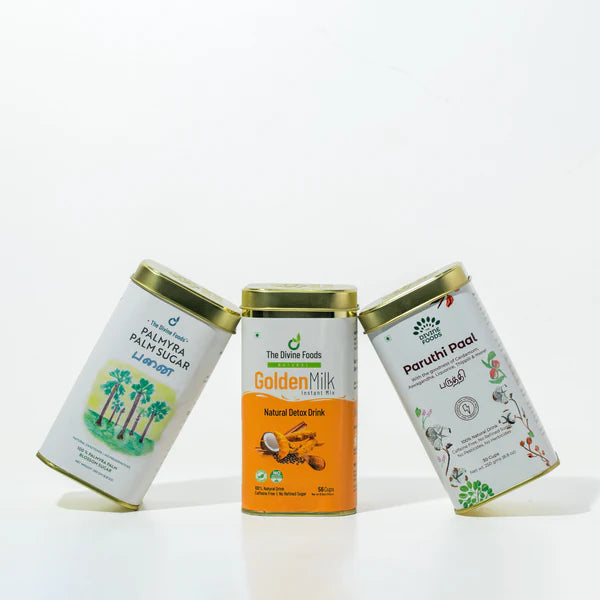 Cough & Cold Remedy Kit-Golden Milk + Paruthi Paal + Palm Sugar