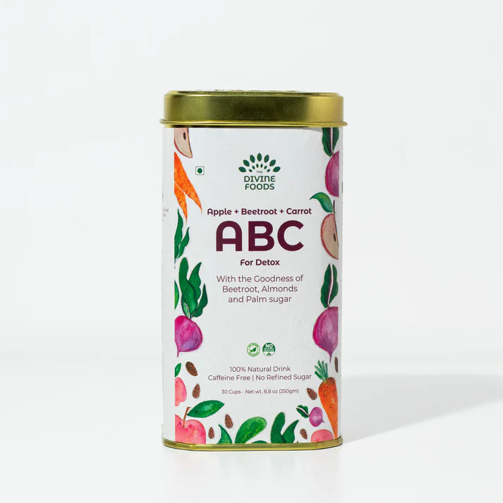 Natural ABC latte Milk Mix (Apple+Beetroot+Carrot) For Skin Glow