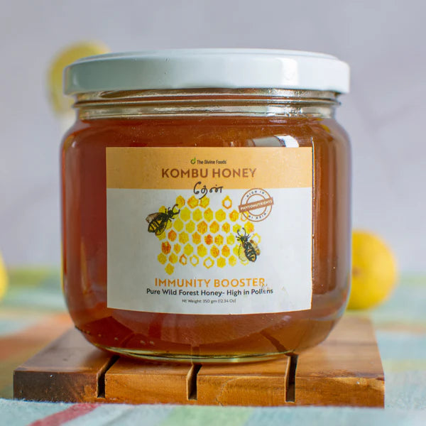 Pure Kombu Honey Single Origin (Unprocessed Honey With High Pollen Content)-350 gm