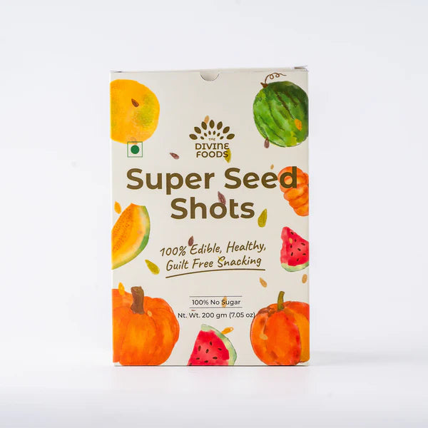 Super Seeds Shots Natural Remedy For Hair Growth (Guilty Free Snacking Made With 5 Premium Seeds)