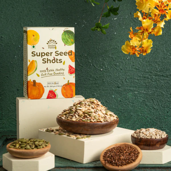 Super Seeds Shots Natural Remedy For Hair Growth (Guilty Free Snacking Made With 5 Premium Seeds)