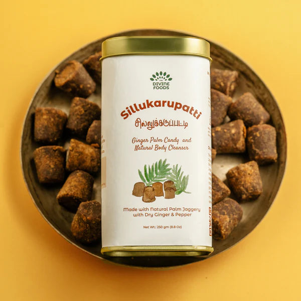 Sillukarupatti (Ginger Palm Jaggery)- Remedy for Indigestion,Cold &Cough
